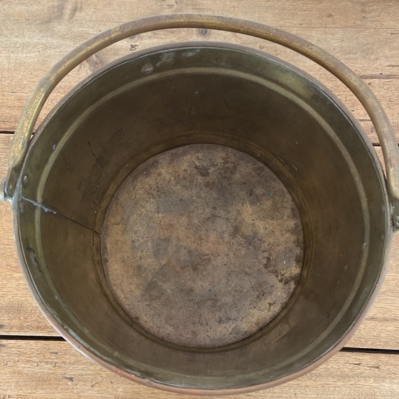Antique Brass Bucket - Picture 12 of 13